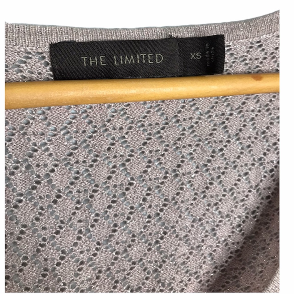 The Limited | Pink Metallic Crochet Top - Picture 7 of 9